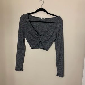 Long sleeve crop top